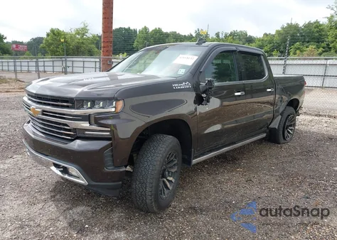 2019 Chevrolet Silverado 1500 High Country z USA, uszkodzony, nr VIN 1GCUYHEL8KZ100647